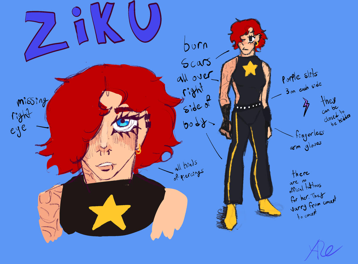 Character concept designs V1